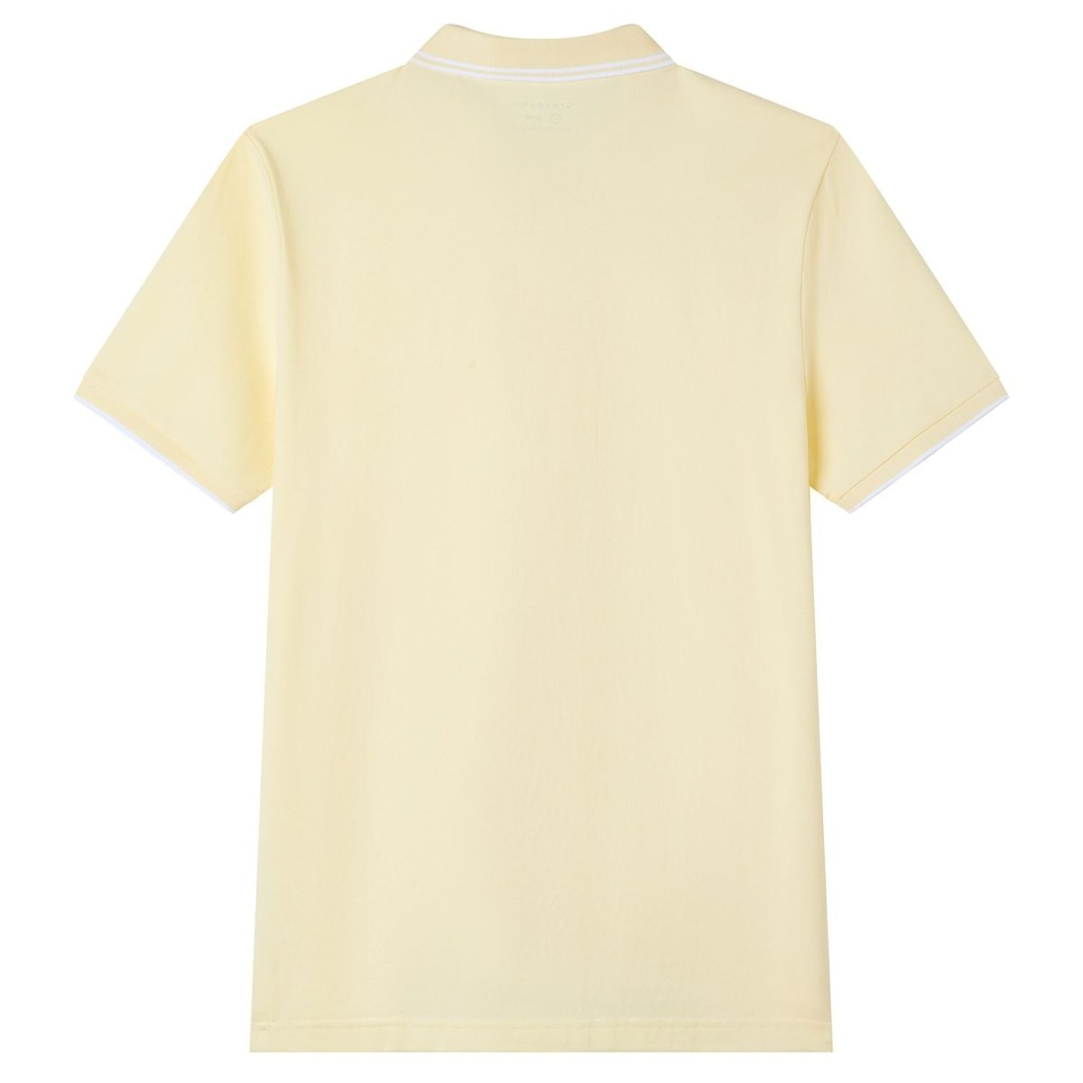 Men's Slim Pique Cotton Lycra Solid Polo with Flat Knit Collar