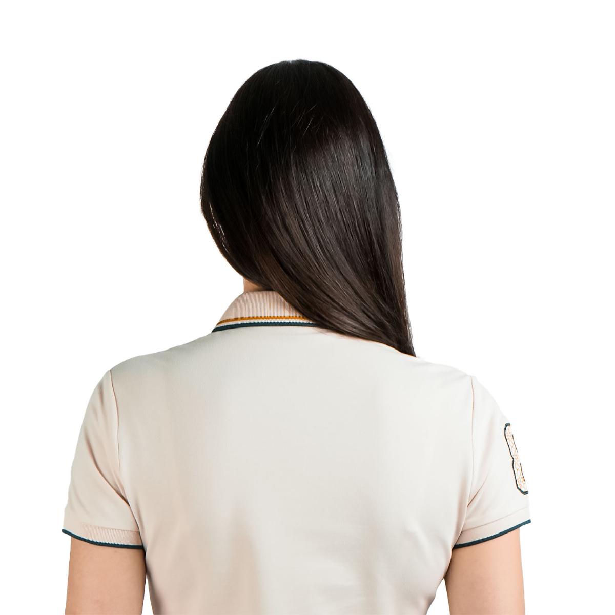 قميص بولو نابليون مطرز بقصّة Slim Fit للنساء