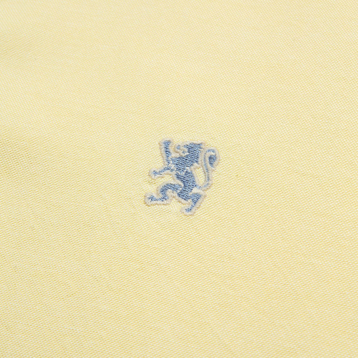 Men's Cotton Oxford Slim Fit Short-Sleeve Shirt with Embroidery