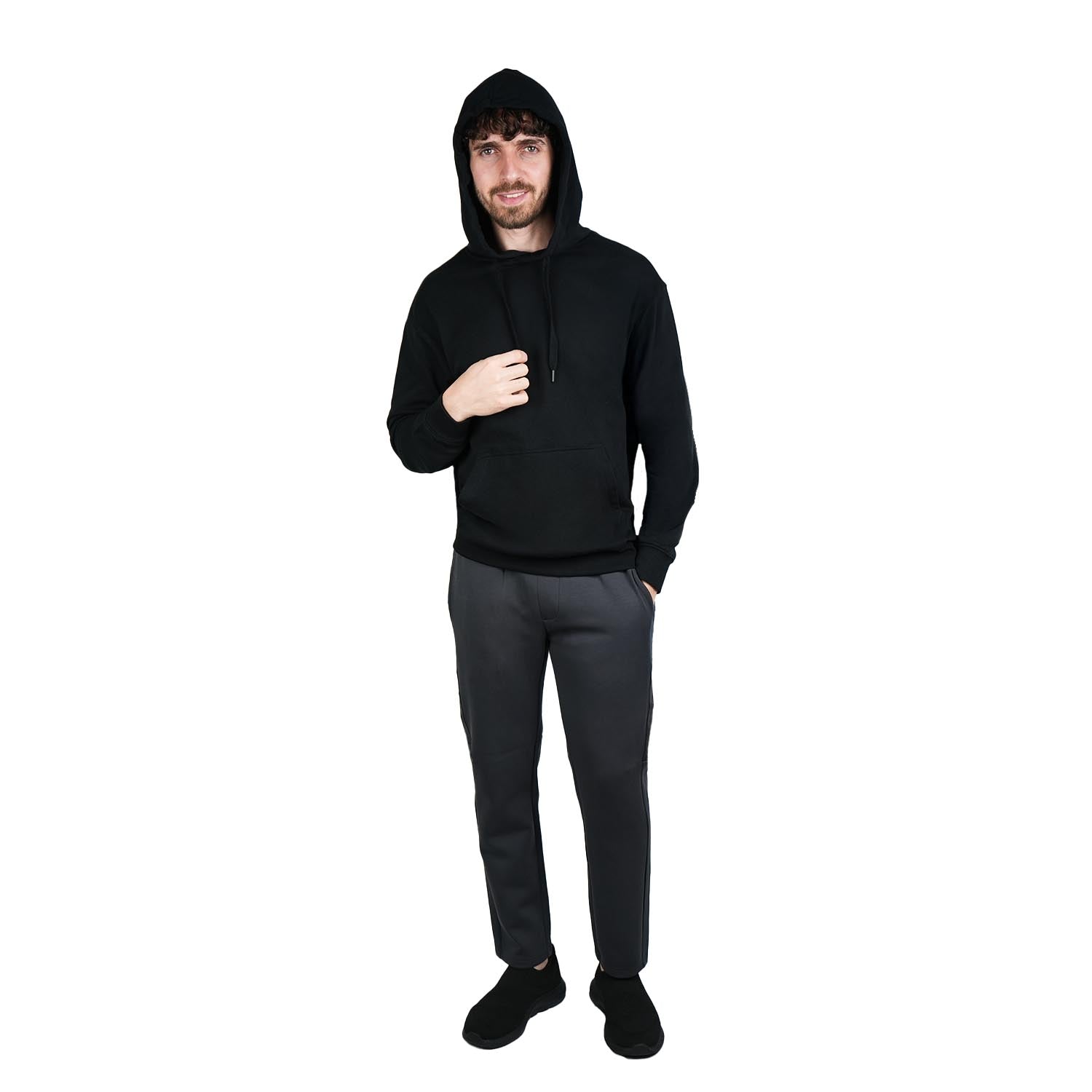 Men's Relaxed Fit French Terry Hoodie Sweatshirt