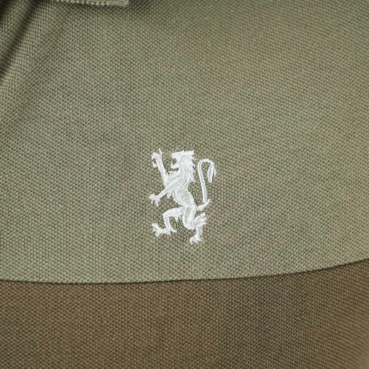 قميص بولو نسائي من القطن بيكيه مطرز بجرأة - قصة ضيقة، وأكمام قصيرة