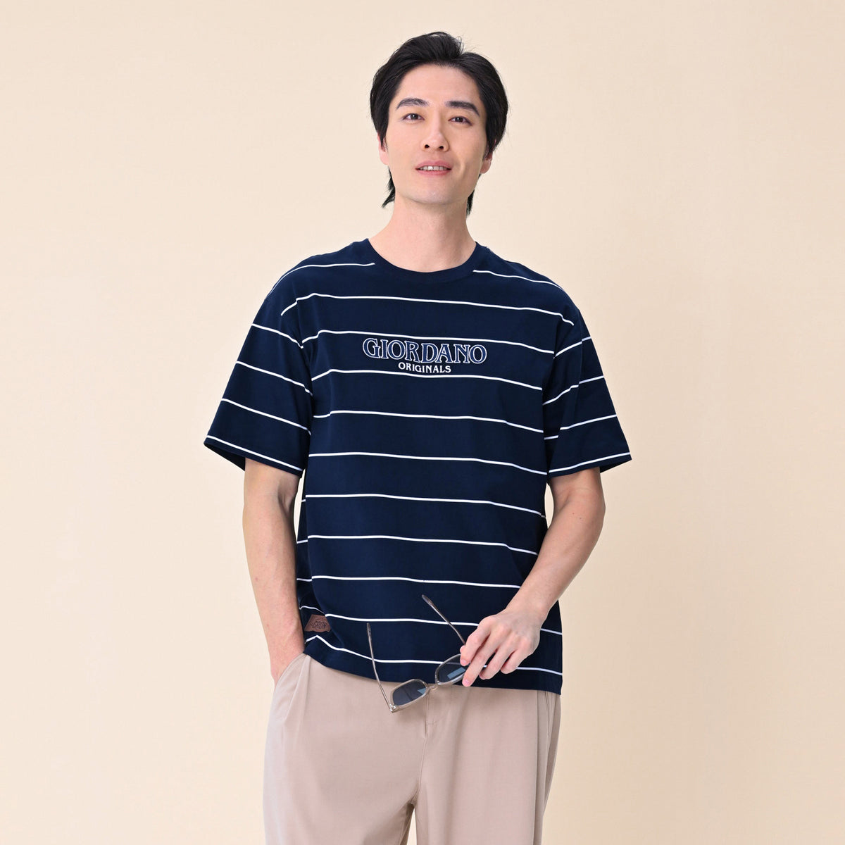 Men’s Relaxed Fit Cotton Striped Tee