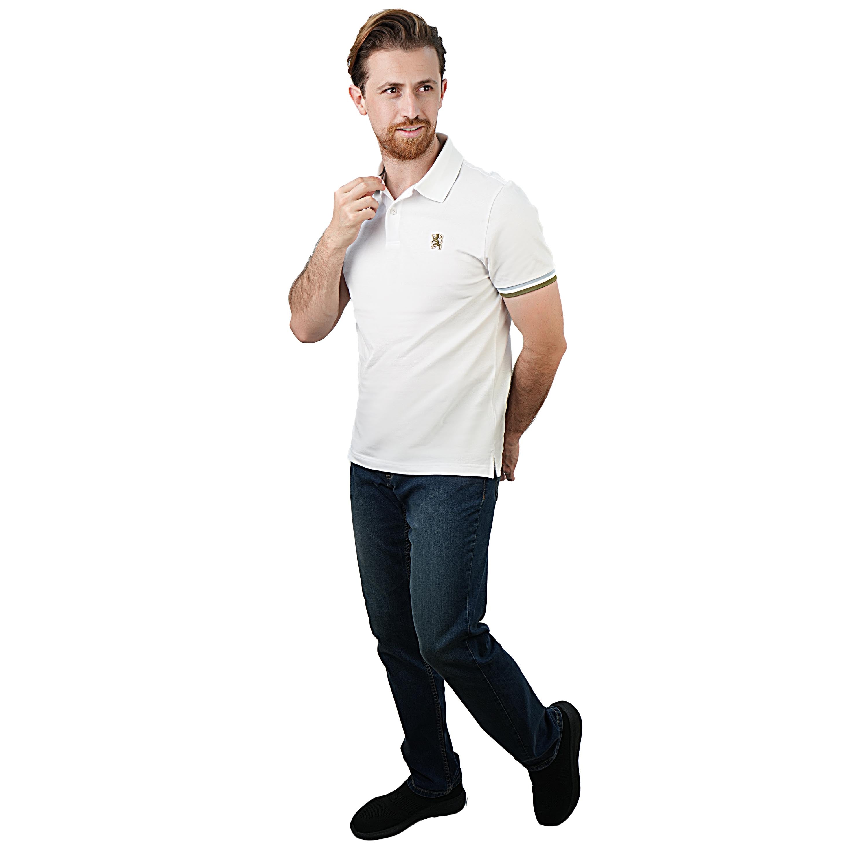Men's Performance Polo: Classic Piqué, Tipped Collar, Embroidered Detail