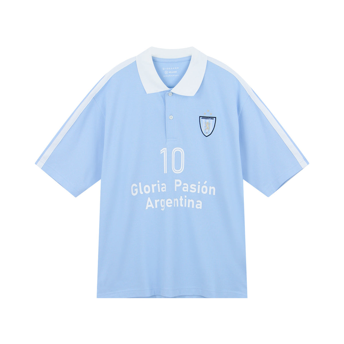 Men Slim Cotton Lycra World Cup Embroidered Polo