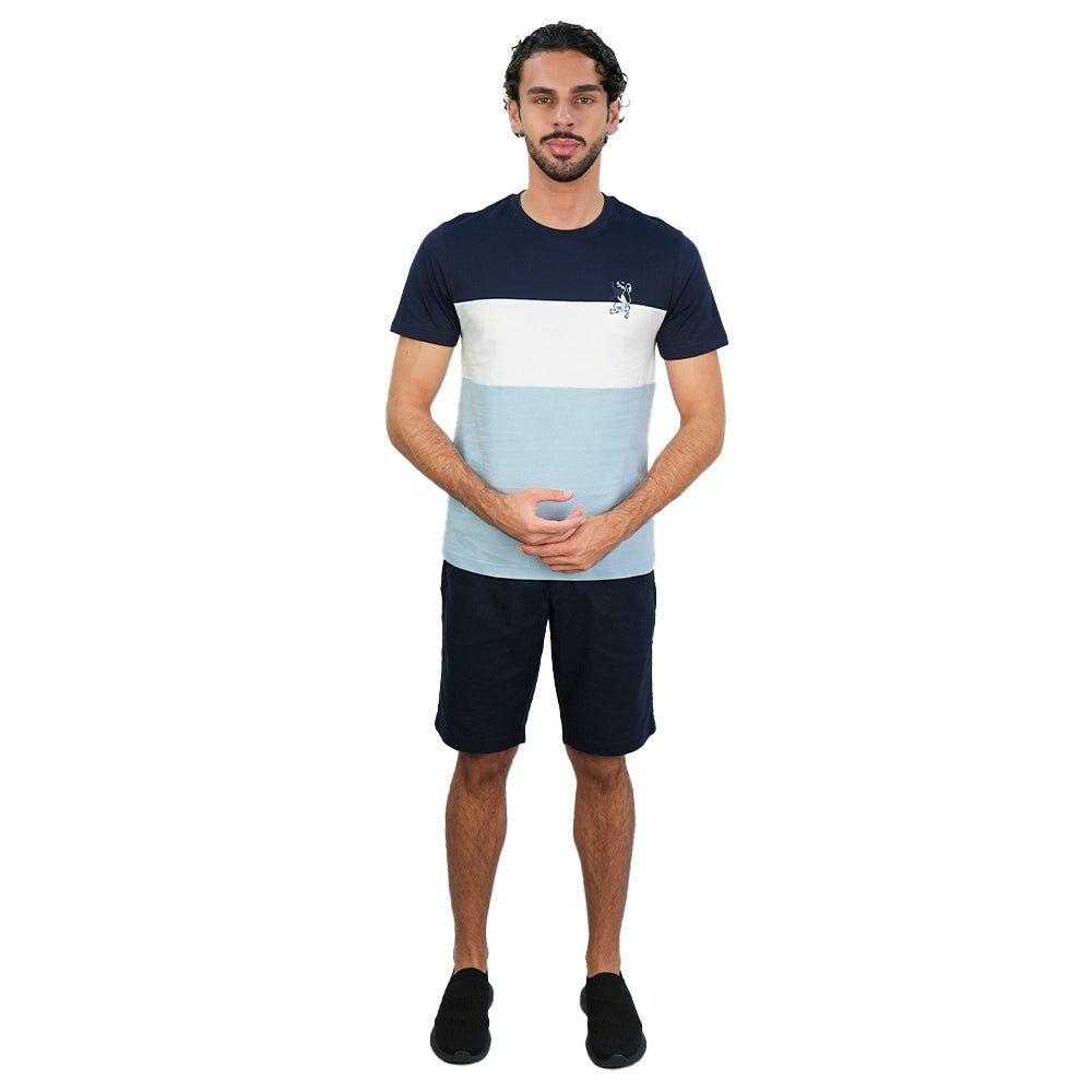 Men's Relaxed Interlock Crew Neck Tee With Embroidery