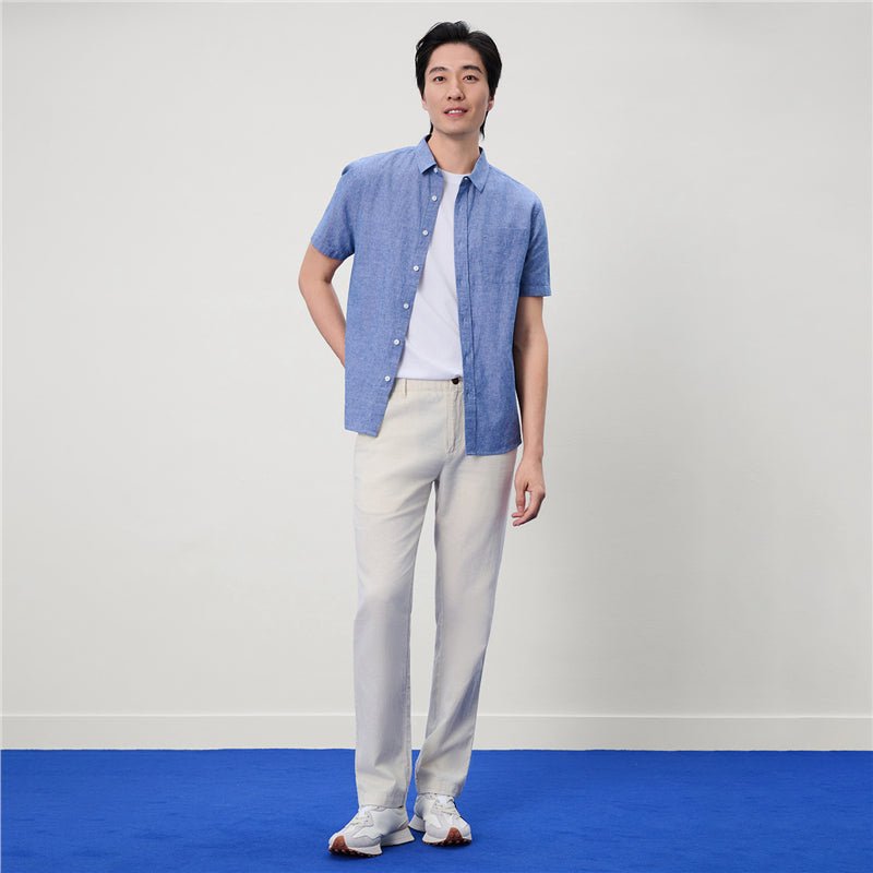 Men's Slim Taper Linen Cotton Khakis