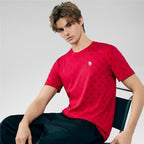 Men's Slim Cotton Crew Neck Printed Tee