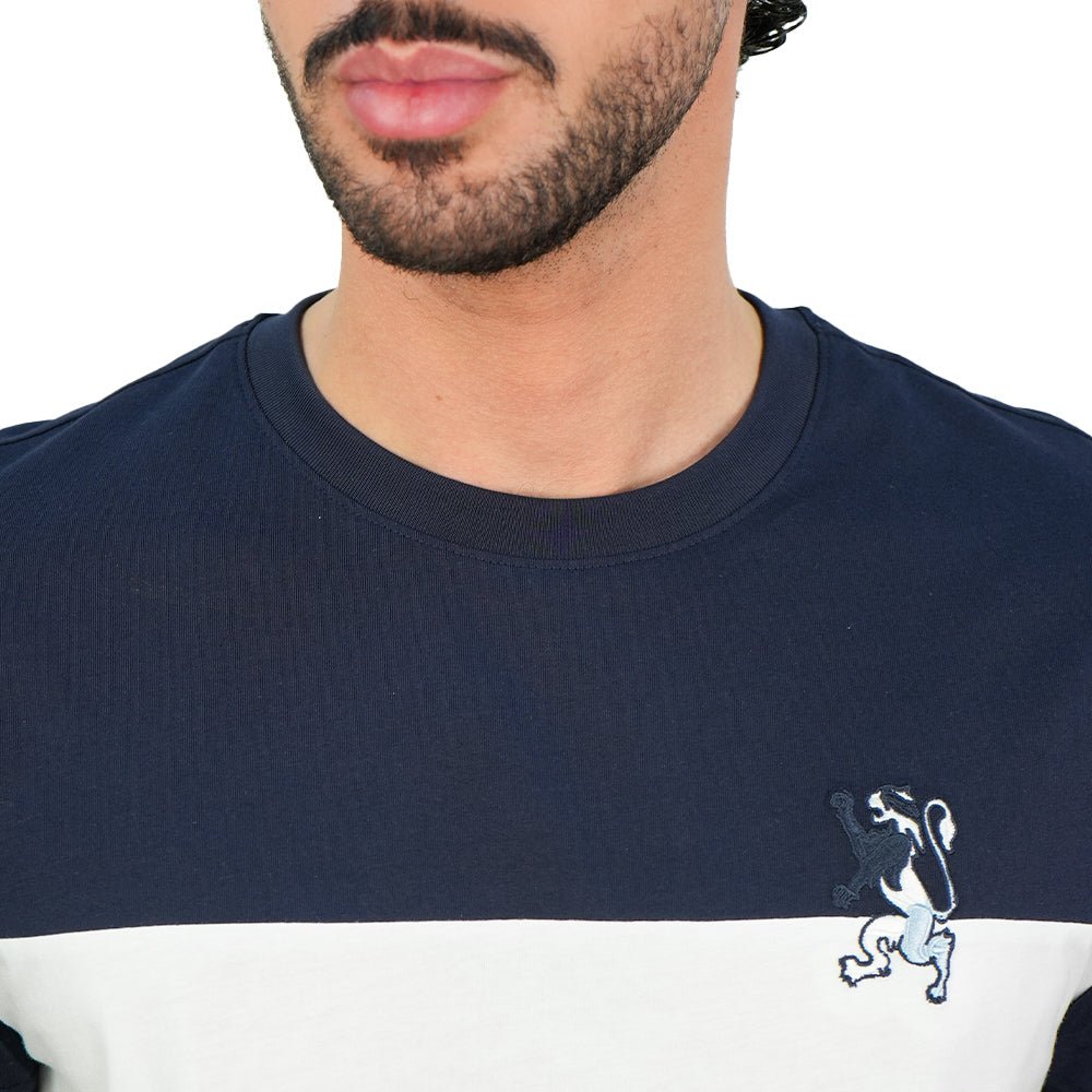 Men's Relaxed Interlock Crew Neck Tee With Embroidery