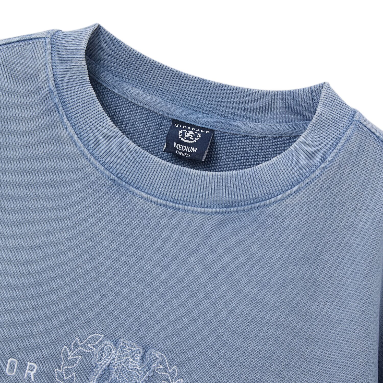 Men’s French Terry Crew Neck Printed Sweatshirt