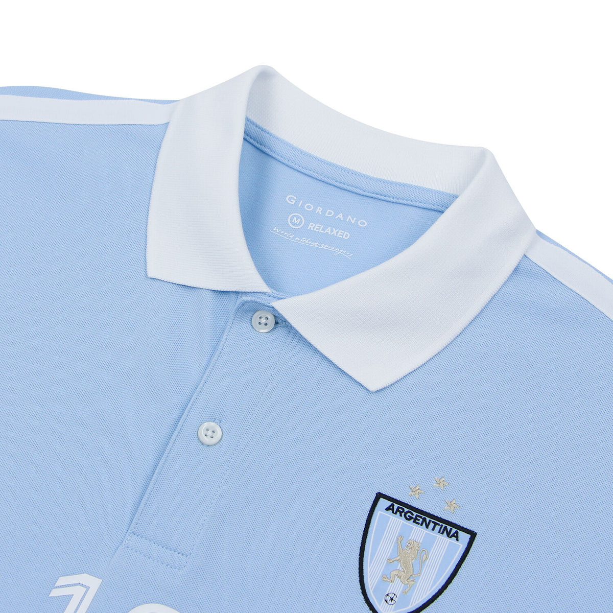 Men Slim Cotton Lycra World Cup Embroidered Polo