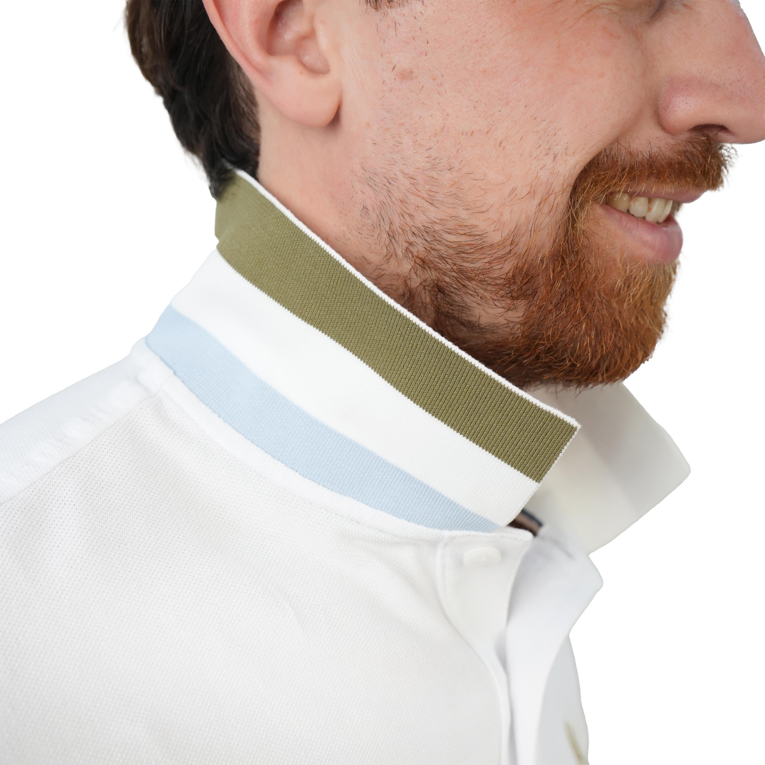 Men's Performance Polo: Classic Piqué, Tipped Collar, Embroidered Detail