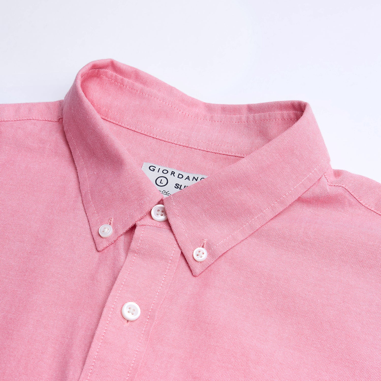 Men's Cotton Slim Oxford Shirt With Embroidery