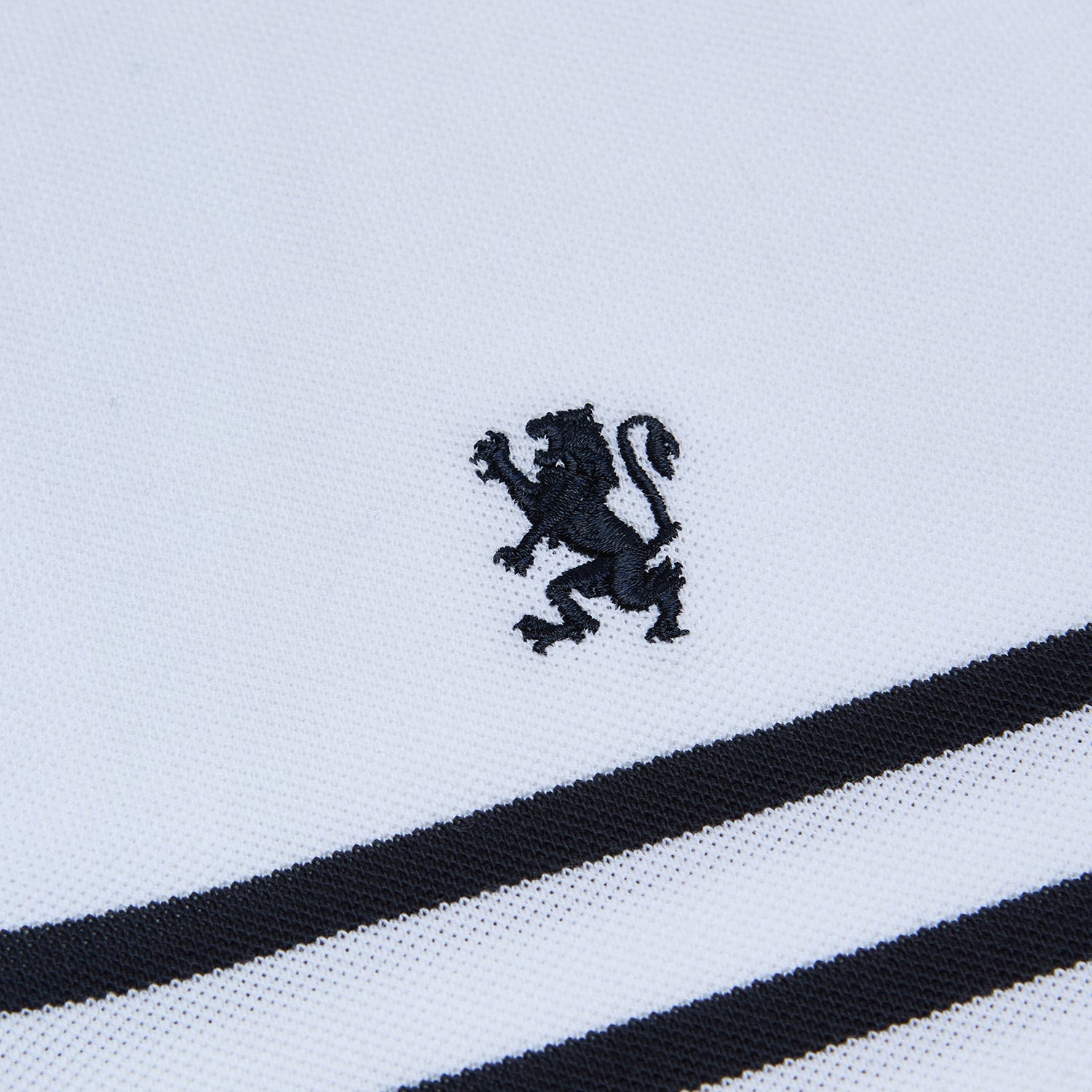 Men's Cotton Slim Fit Stripe Polo