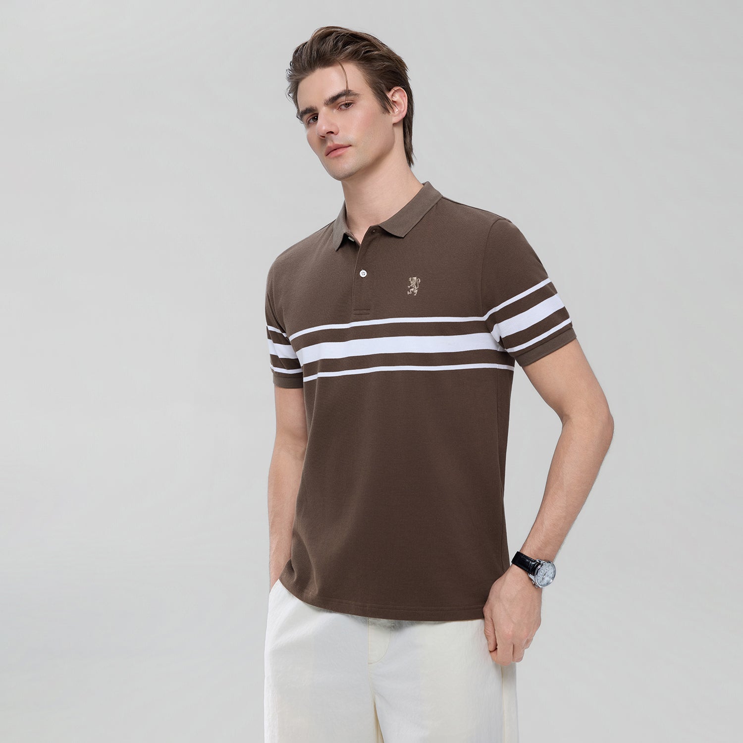 Men's Stripes Polo