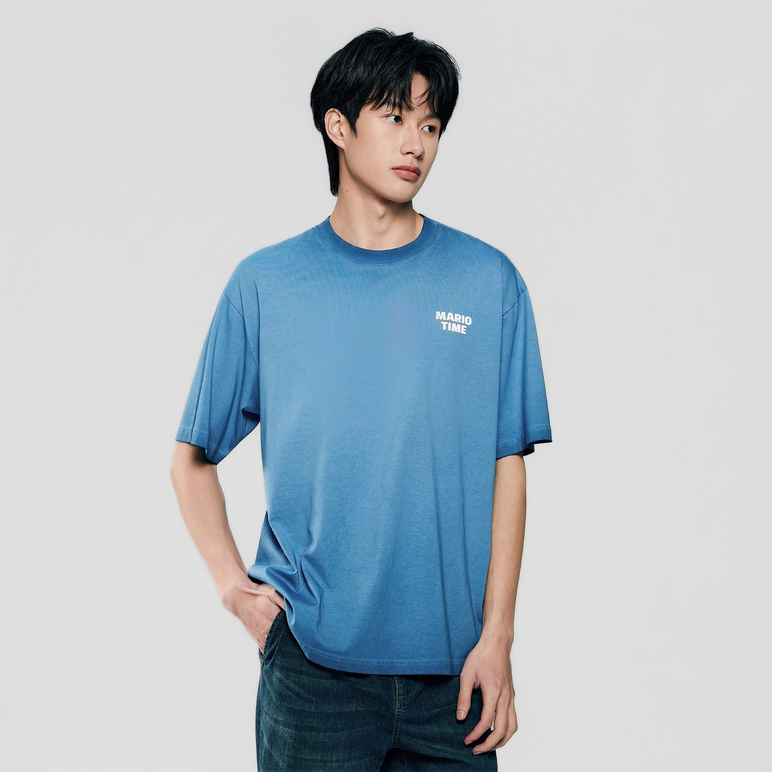 Men's Super Mario Loose Fit Print Tee