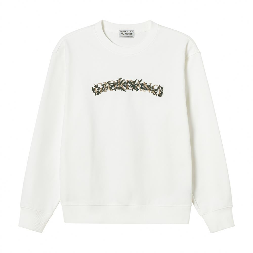 Men’S Relaxed French Terry Crew Neck Graphic Sweatshirt