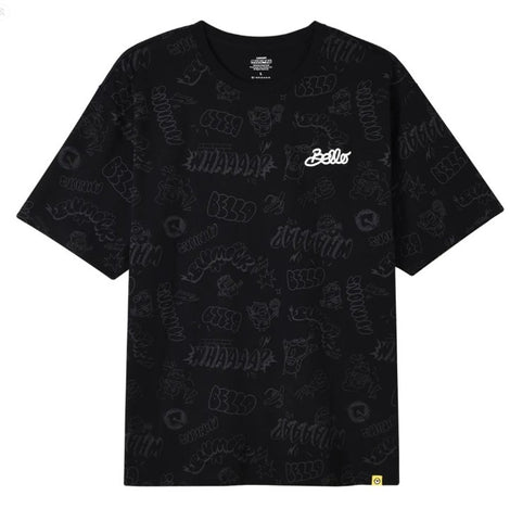 CTN/PLYSTR JRSY CRW NCK SS RLX PRNT  PRNT TE (GLB