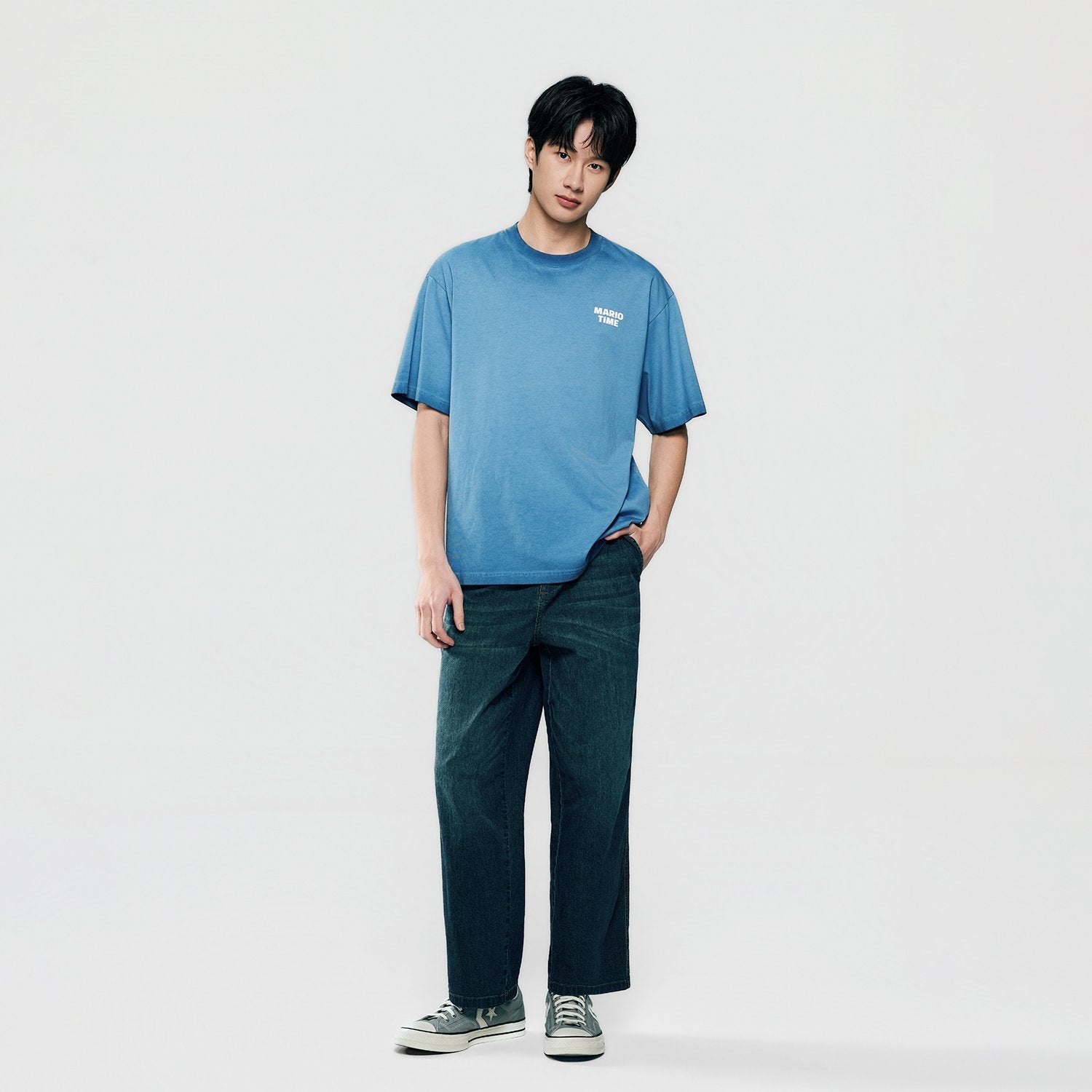 Men's Super Mario Loose Fit Print Tee