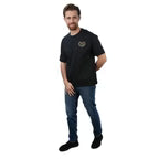 Men’S Relaxed Fit Printed Crew Neck Cotton Jersey Tee