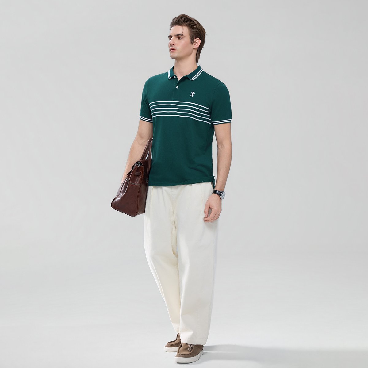 Men's Stripe Polo