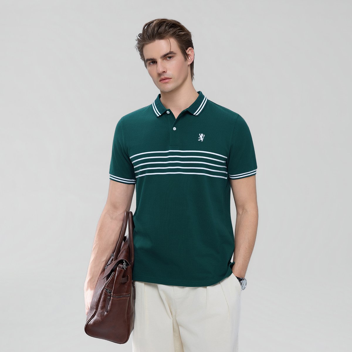 Men's Stripe Polo