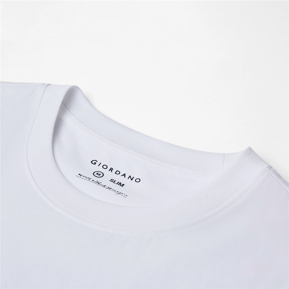 Men's Relaxed Interlock Crew Neck Tee With Embroidery