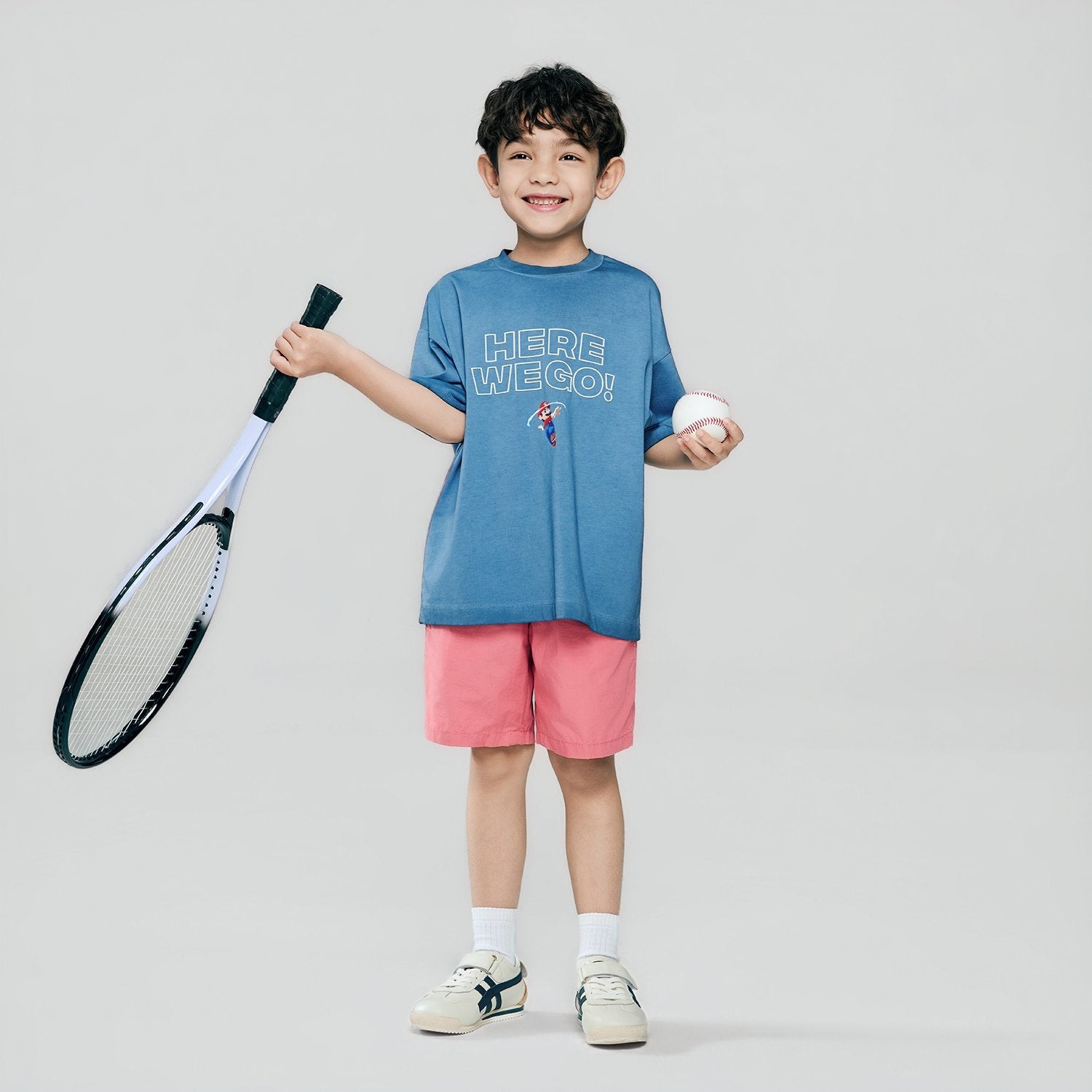 Junior Super Mario Oversized Print Tee