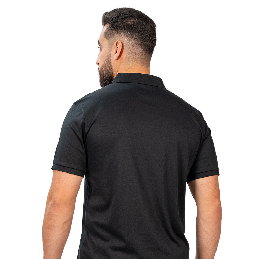 Men's Slim Fit Interlock Polo With Embroidery - Liquid Touch