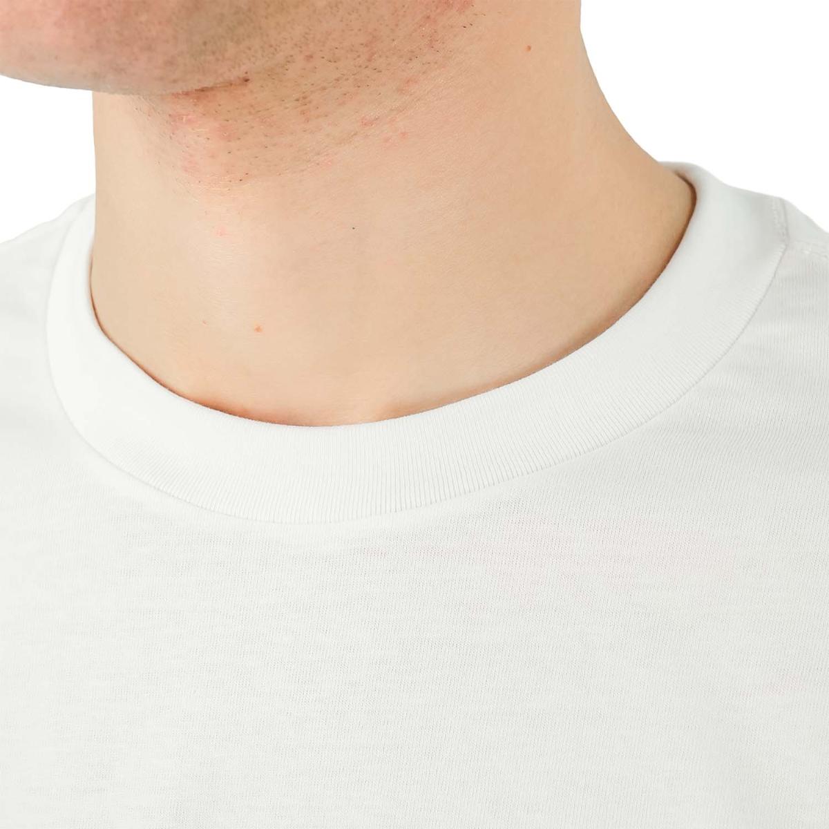 تي شيرت رجالي مطبوع عليه عبارة "عالم بلا غرباء" - قصة ضيقة، رقبة دائرية، قطن