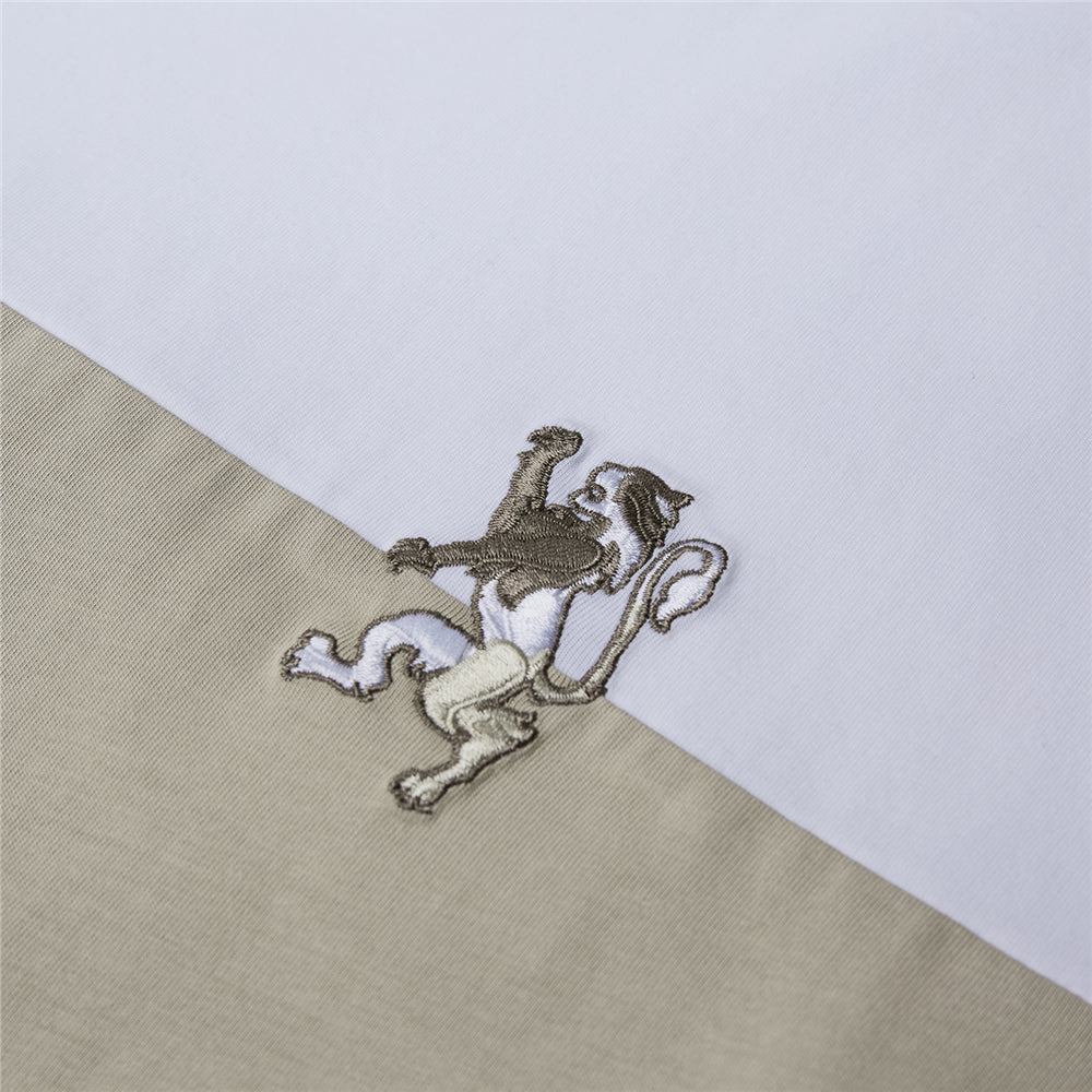 Men's Relaxed Interlock Crew Neck Tee With Embroidery