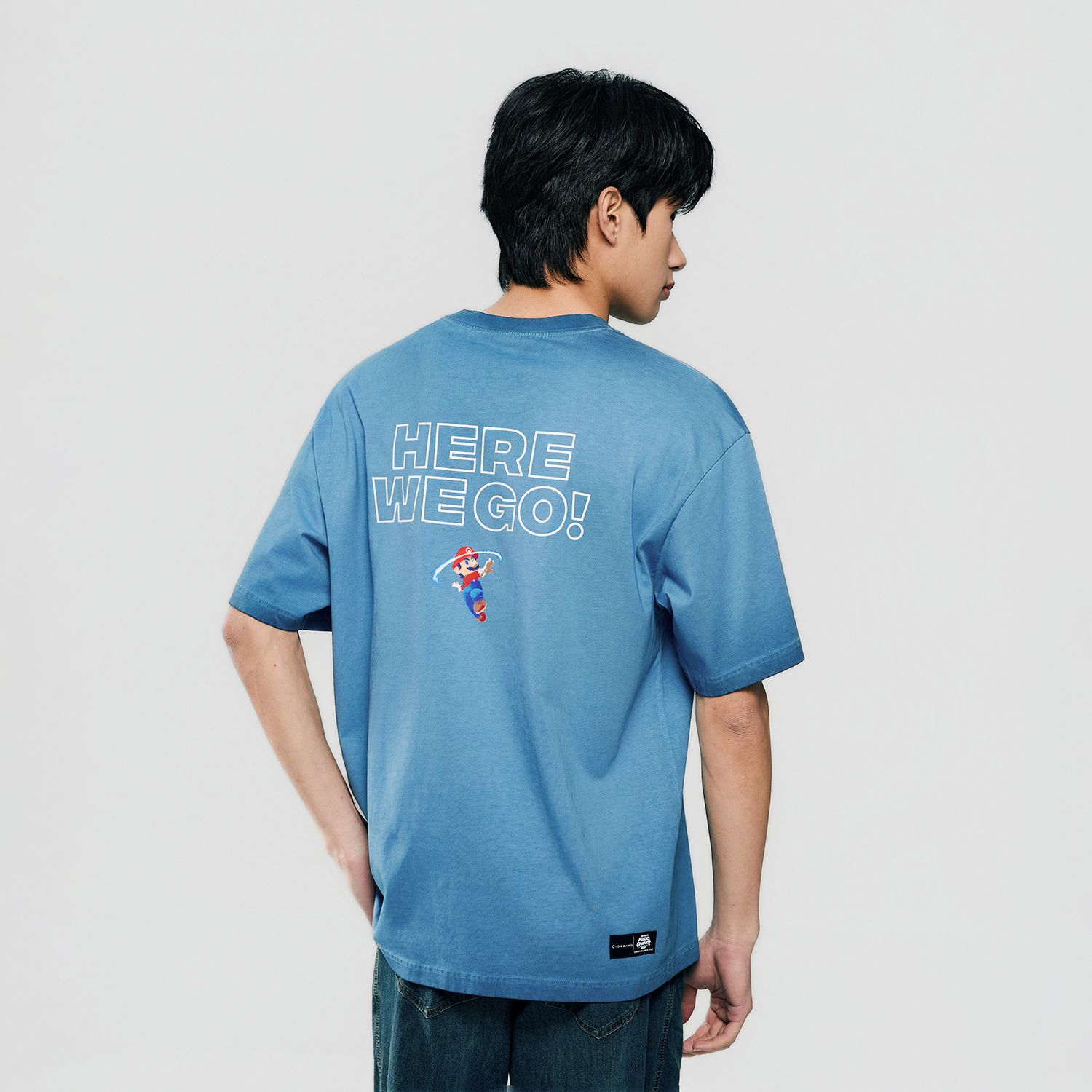 Men's Super Mario Loose Fit Print Tee