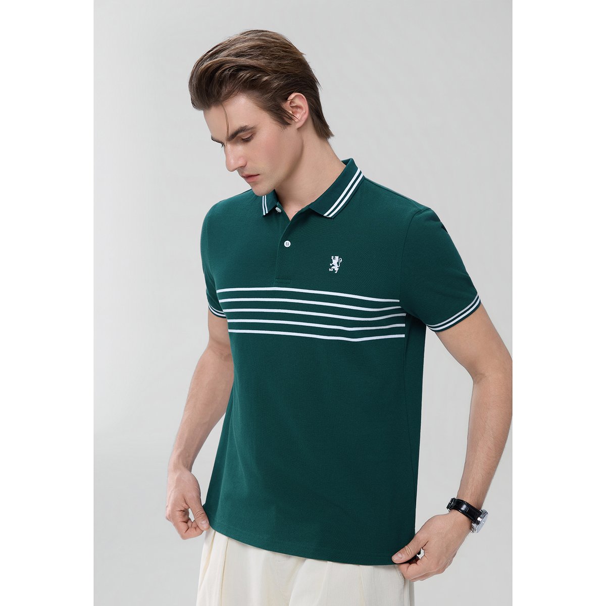 Men's Stripe Polo