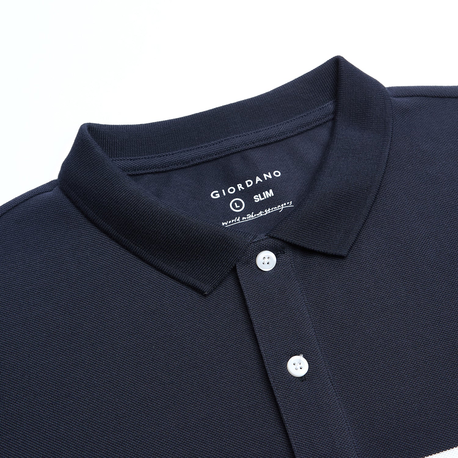 Men's Cotton Slim Fit Stripe Polo