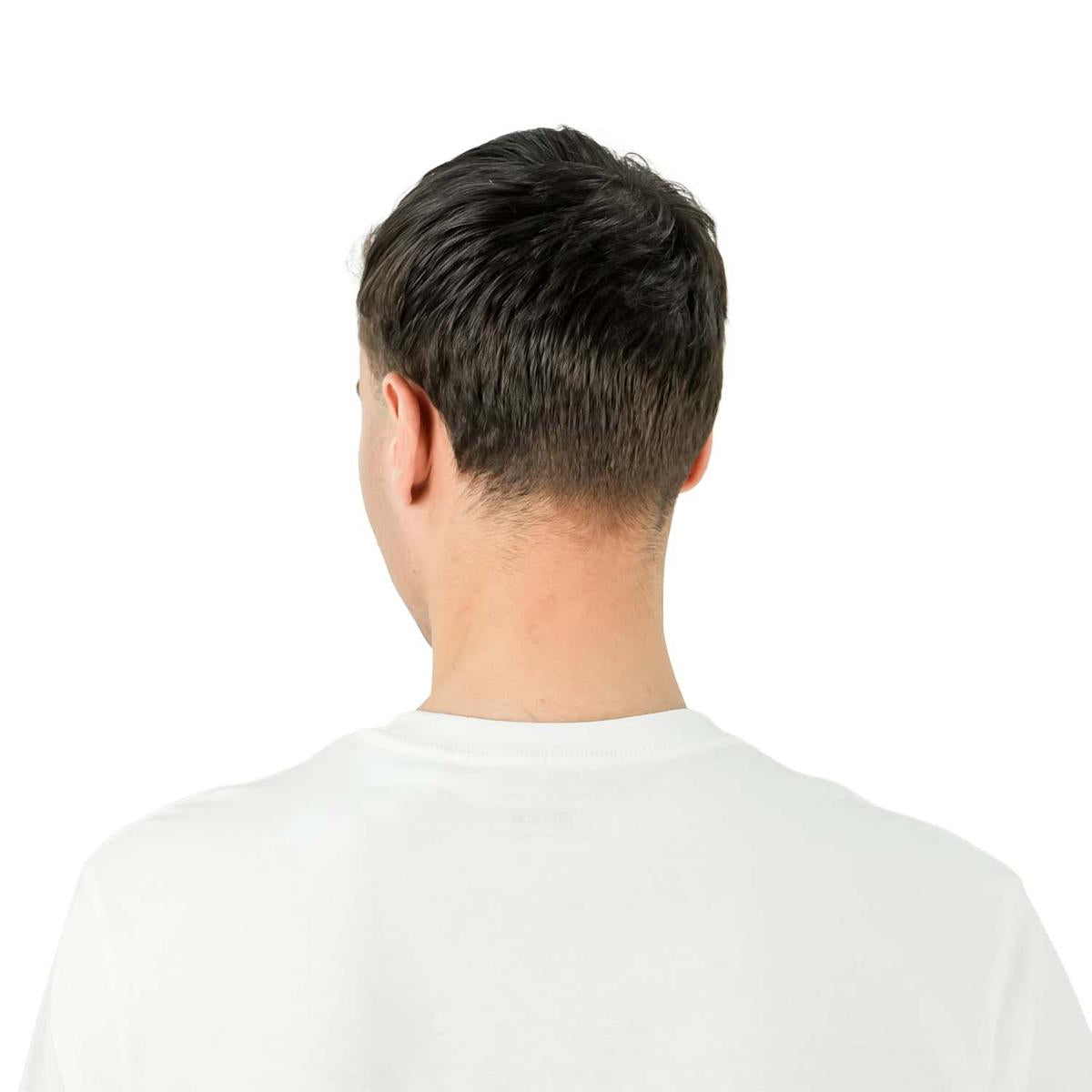 تي شيرت رجالي مطبوع عليه عبارة "عالم بلا غرباء" - قصة ضيقة، رقبة دائرية، قطن