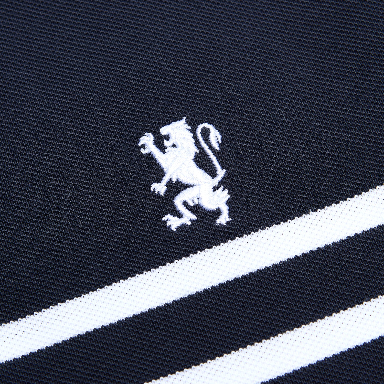 Men's Cotton Slim Fit Stripe Polo