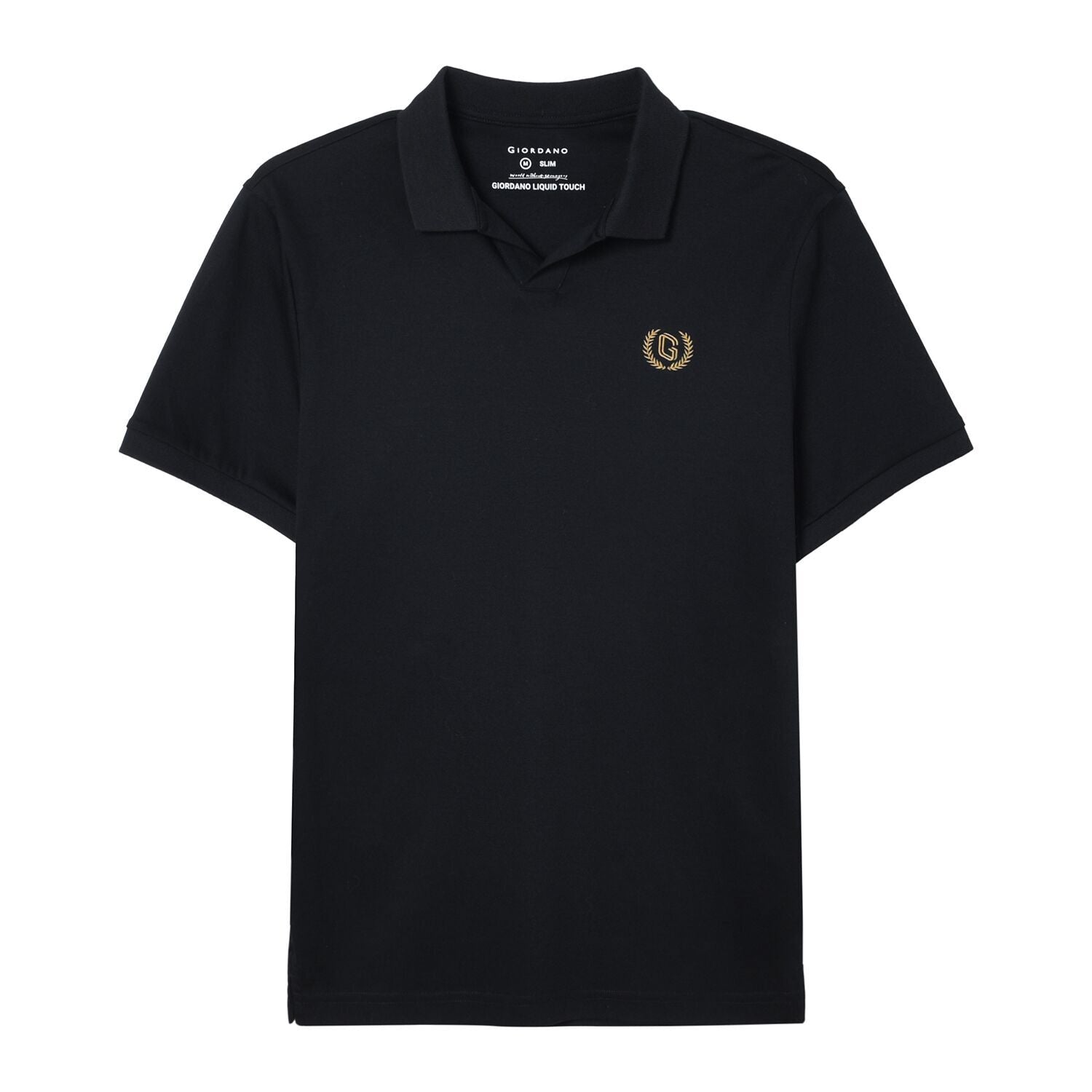 Men's Slim Fit Interlock Polo With Embroidery - Liquid Touch