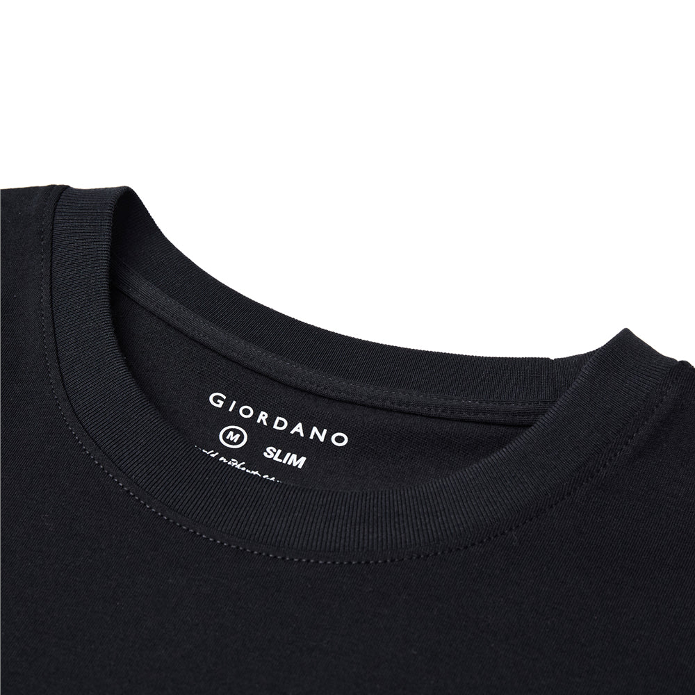 Men's Relaxed Interlock Crew Neck Tee With Embroidery