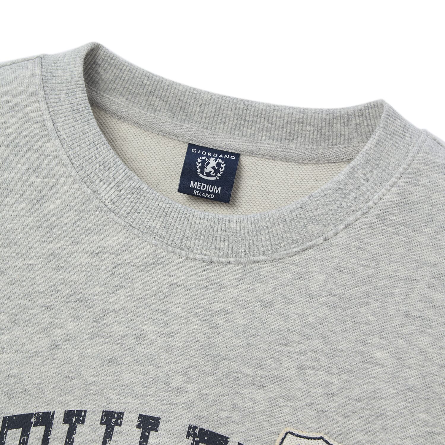 Men's Relaxed Fit Printed French Terry Pullover