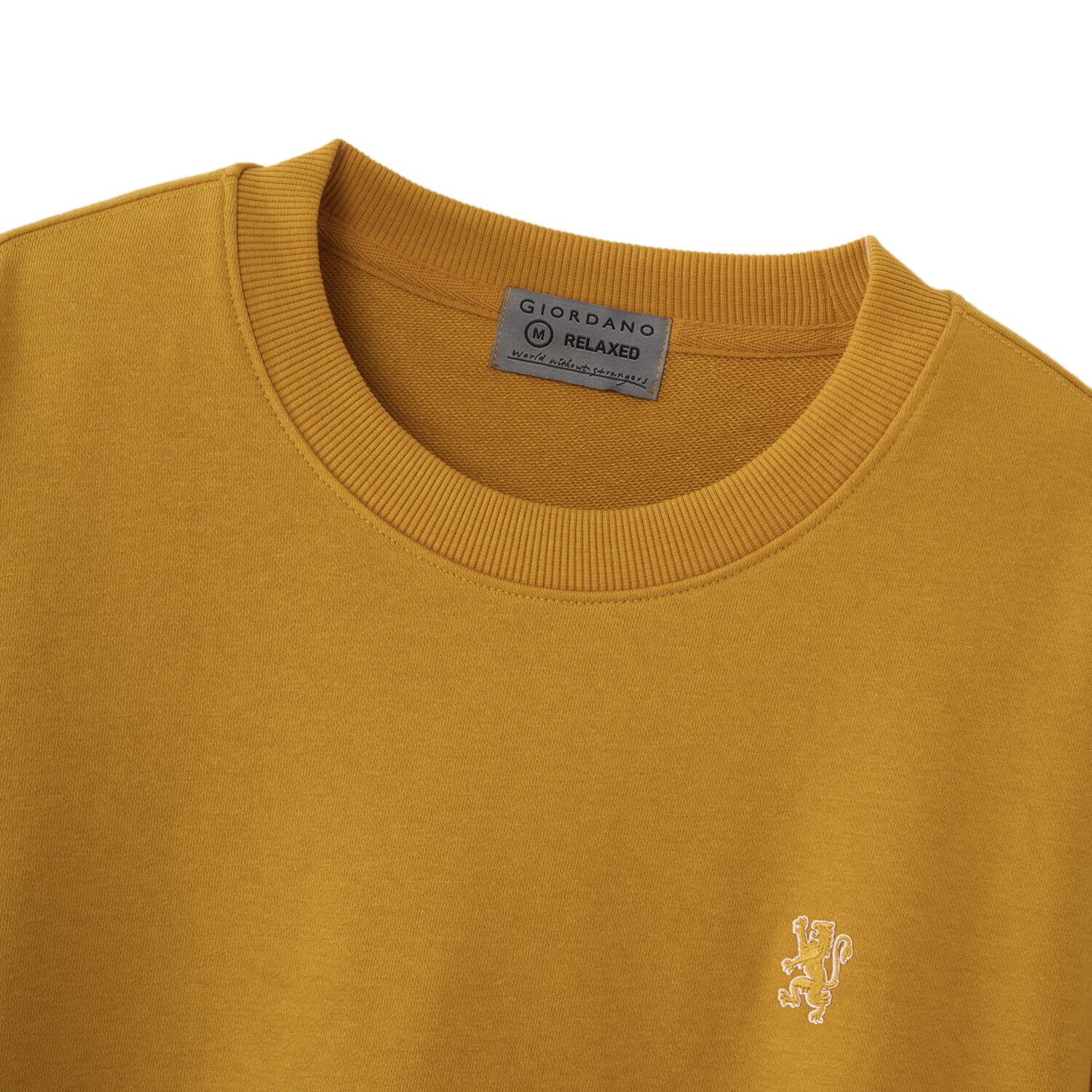 Men’s French Terry Crew Neck Relaxed Fit Sweatshirt