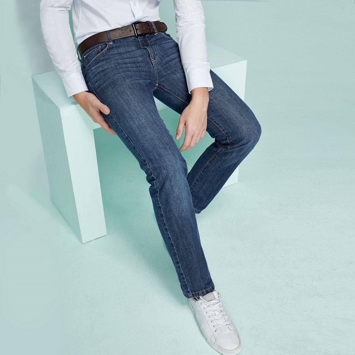 Men’s Skinny Tapered Stretch Denim