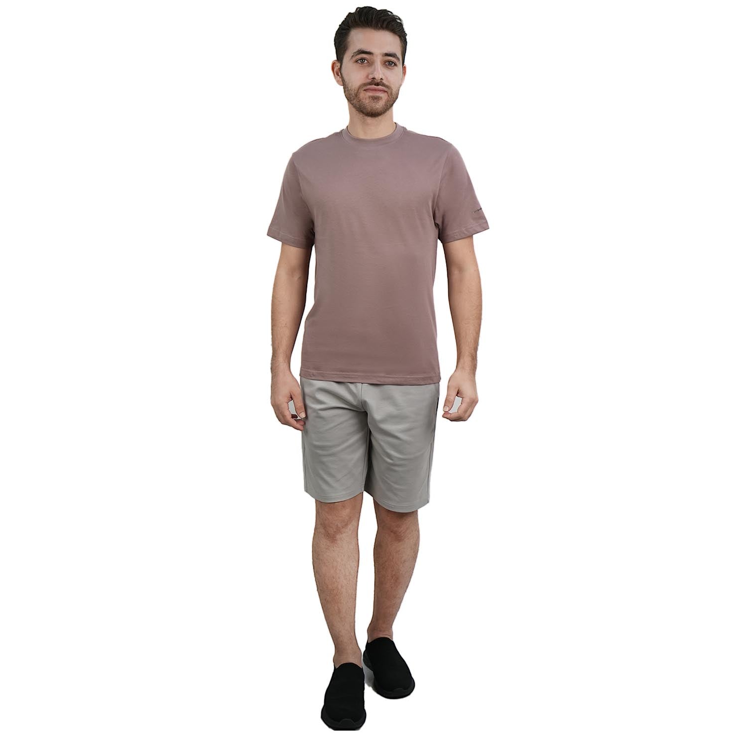 Men's Giordano Cotton Crewneck Slim Fit Tee - Short Sleeve