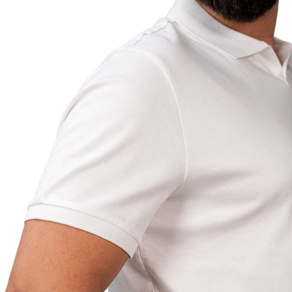 Men's Slim Fit Interlock Polo With Embroidery - Liquid Touch
