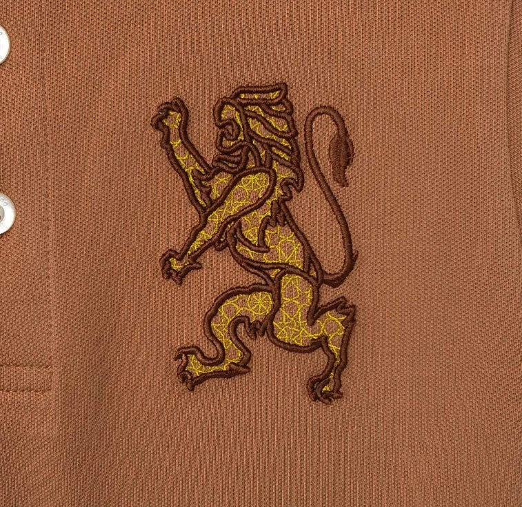 Kids' Lion Polo: 3D Embroidery, Comfort Piqué, Classic Style