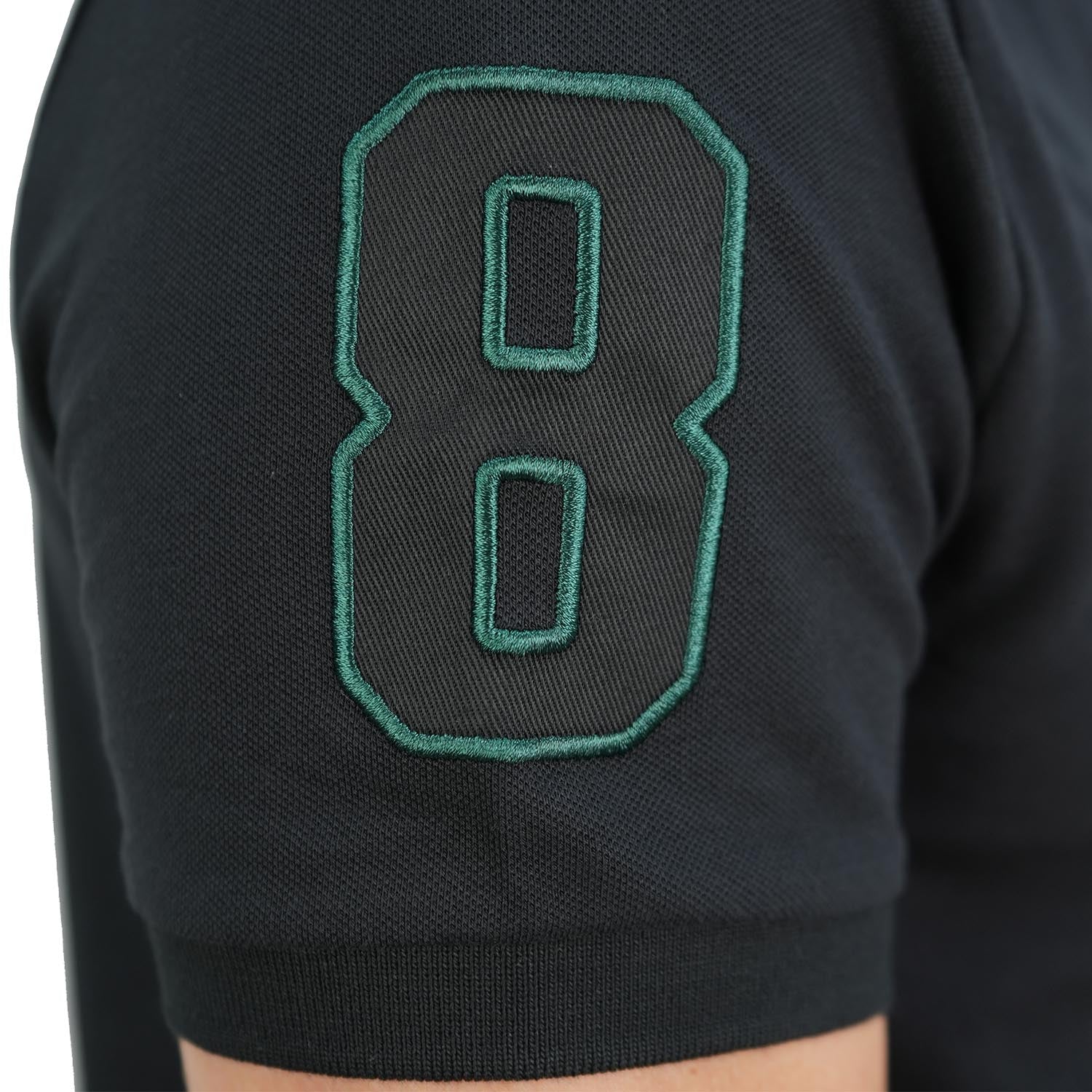 Men's Slim Fit Cotton Short Sleeve Napoleon Polo