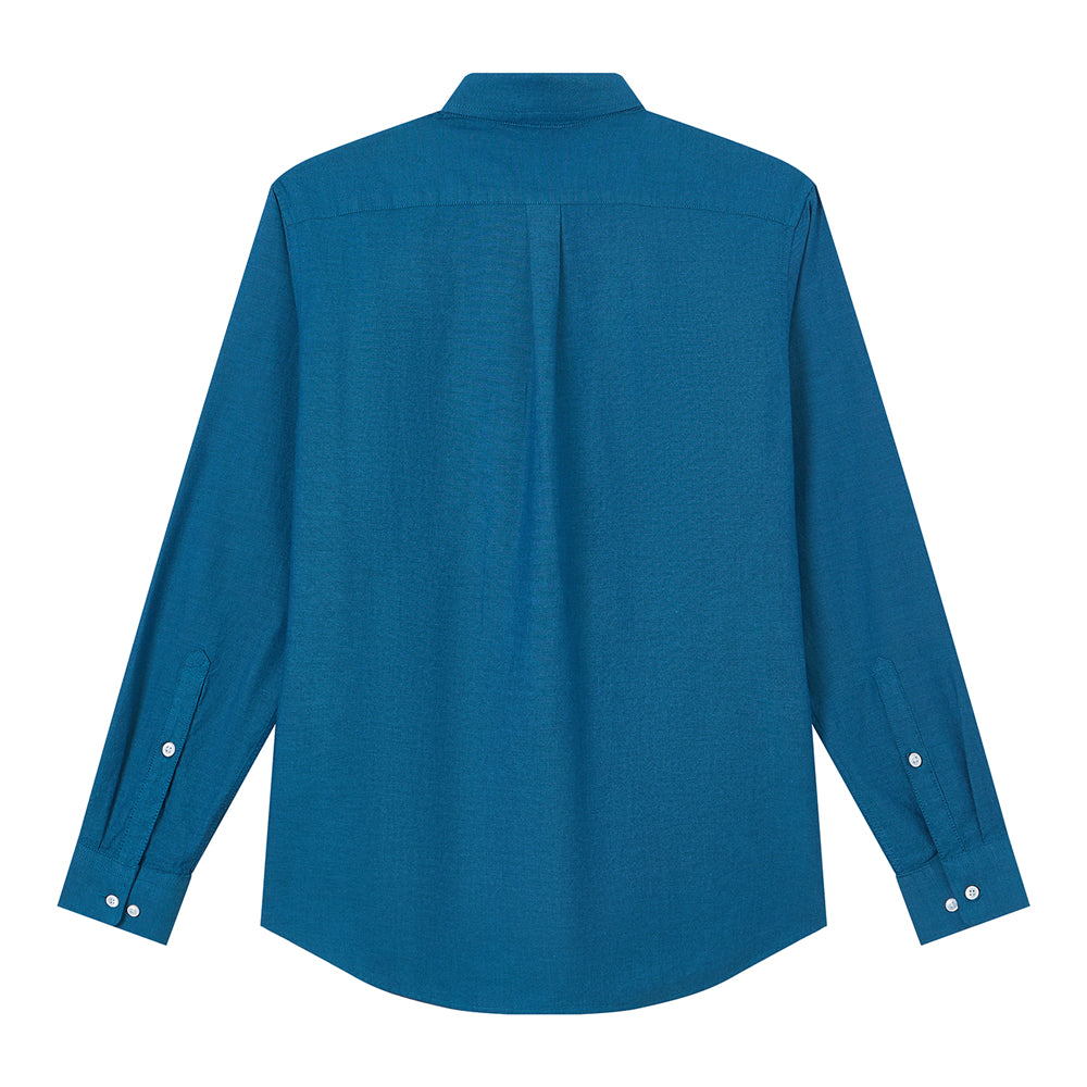 Men's Cotton Slim Oxford Shirt With Embroidery
