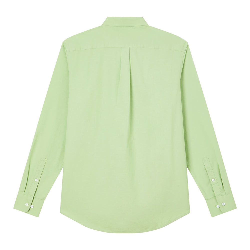 Men's Cotton Slim Oxford Shirt With Embroidery