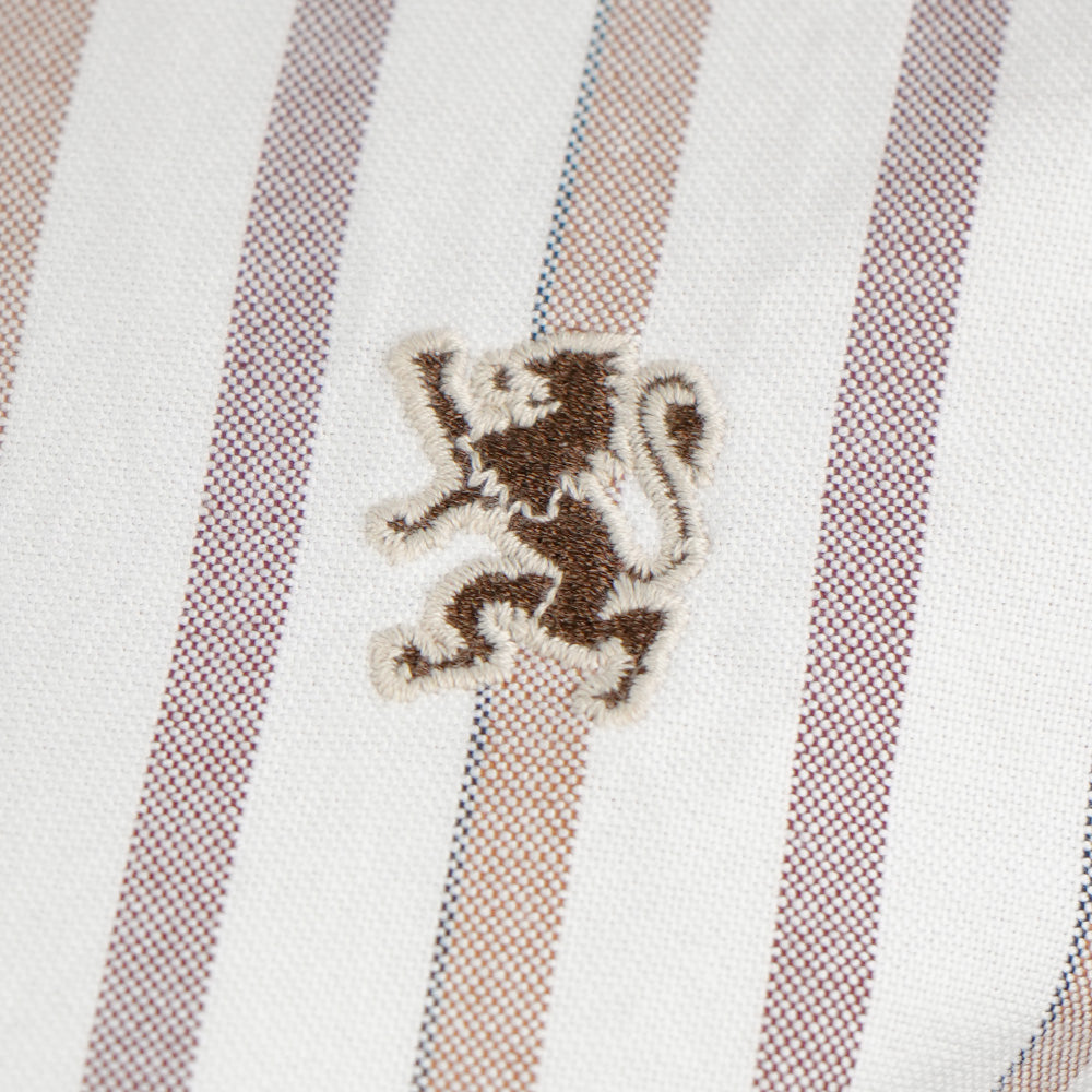 Women’S Slim Fit Cotton Oxford Shirt – Acute Collar With Embroidery