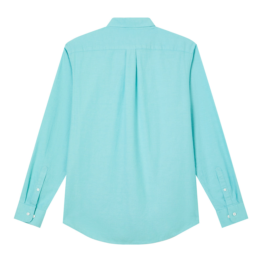 Men's Cotton Slim Oxford Shirt With Embroidery