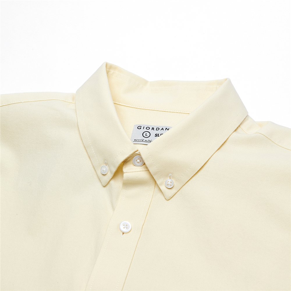 Men's Cotton Slim Oxford Shirt With Embroidery