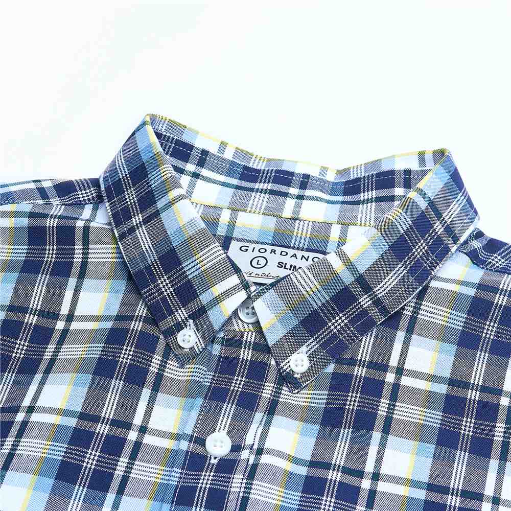 Men's Cotton Slim Oxford Shirt With Embroidery